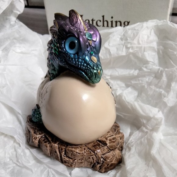 Vintage Peacock Hatching Dragon Statue 1984 PENA, In Original Box - RARE - Picture 7 of 11